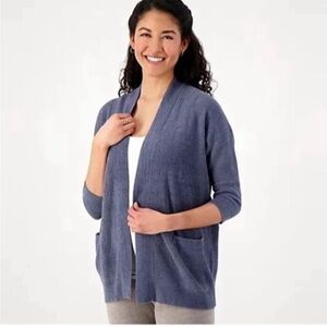 Barefoot Dreams Cozy Chic Ultra Lite Dolman Ribbed Cardigan BDWCU21842